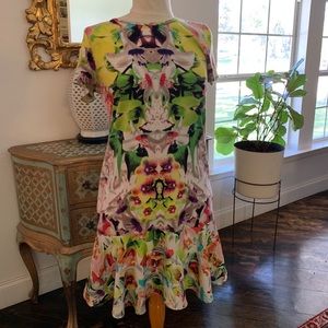 Multi Color Print Dress